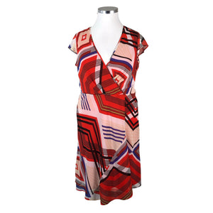 Unisex Esprit - Schiffon dress, size 44 - Red (1)