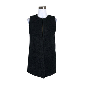 Unisex R-collection - Faux fur vest, size 36 - Black (1)