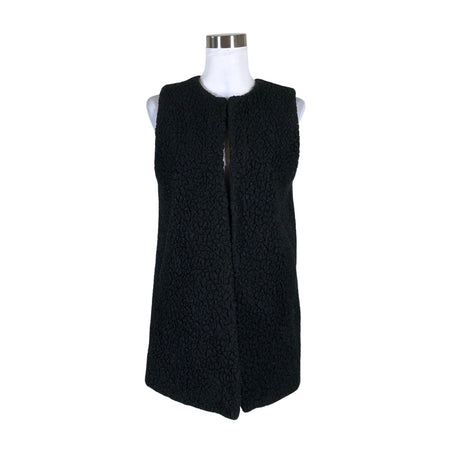 Unisex R-collection - Faux fur vest, size 36 - Black ()