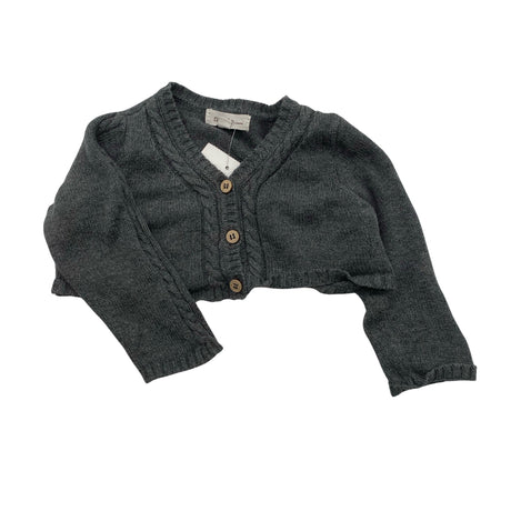 Unisex Newbie - Knit bolero jacket, size 62 - 68 - Gray ()
