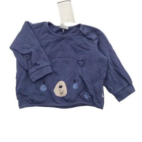 Unisex Polarn O. Pyret - Sweatshirt, size 68 - 74 - Blue ()