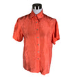 Unisex Stockmann Silk - Short-sleeved blouse, size 34 - Orange ()