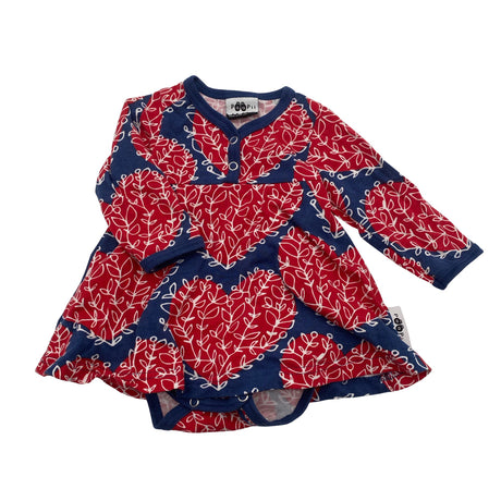 Unisex PaaPii - Body, size 50 - 56 - Red ()