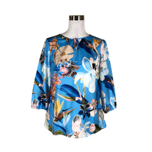 Unisex Mosaic - Blouse, size 38 - Light blue (1)