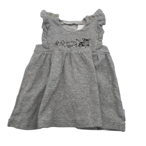 Unisex Polarn O. Pyret - Tricot dress, size 62 - 68 - Gray (1)