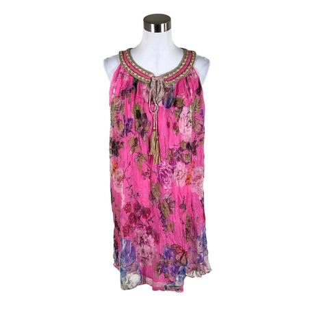Unisex Derhy - Schiffon dress, size 38 - Pink ()