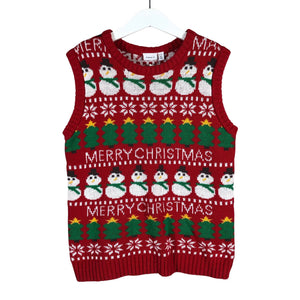 Unisex Name It - Knit vest, size 122 - 128 - Red (1)