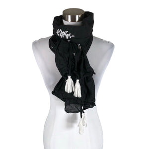 Unisex Ulla Popken - Scarf, size Maxi - Black (1)