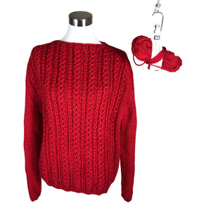 Unisex Handmade - Sweater, size 40 - Red (1)