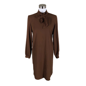Unisex Esprit - Schiffon dress, size 34 - Brown (1)