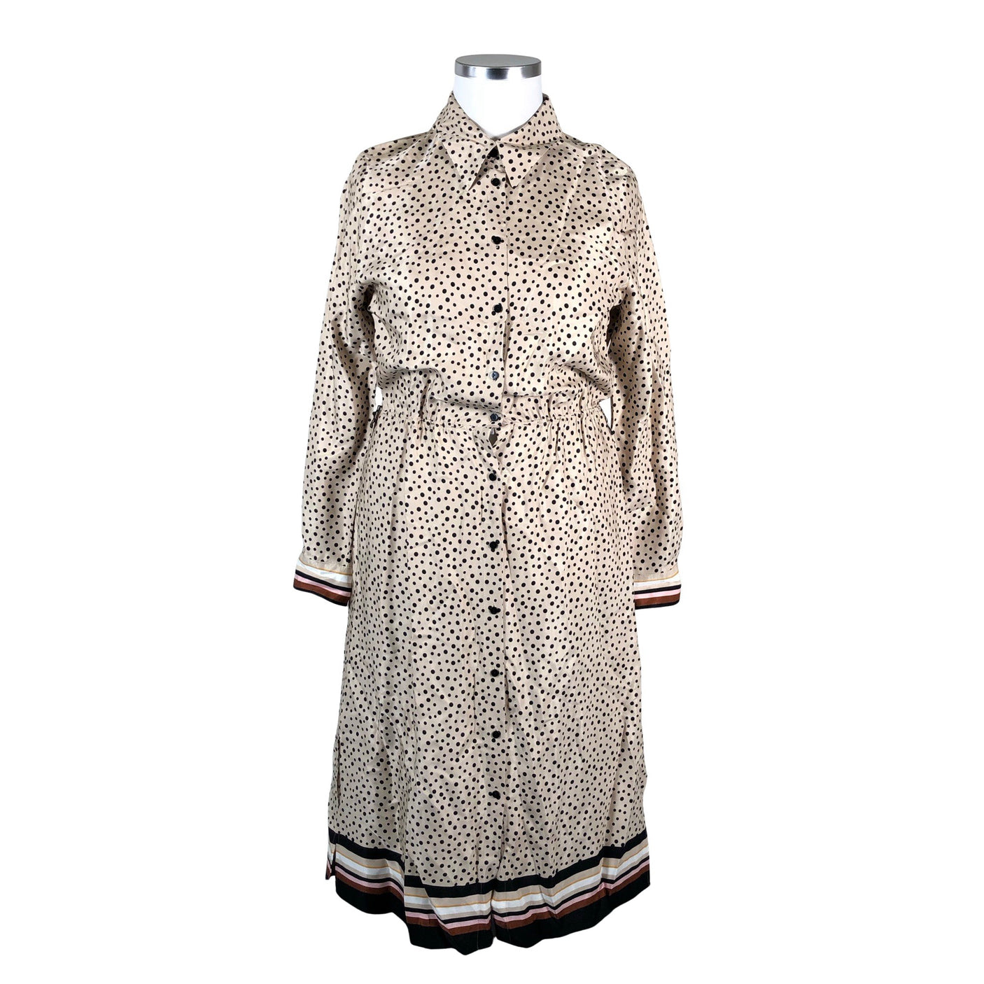 Unisex Gerry Weber - Schiffon dress, size 42 - Beige (1)