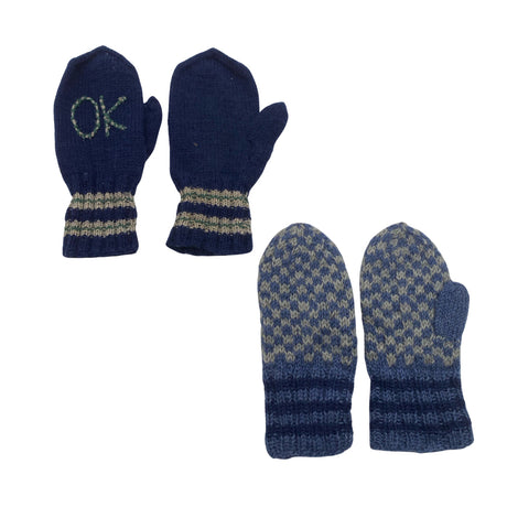 Unisex Handmade - Mittens, size 3 - 4 vuotta - Blue ()