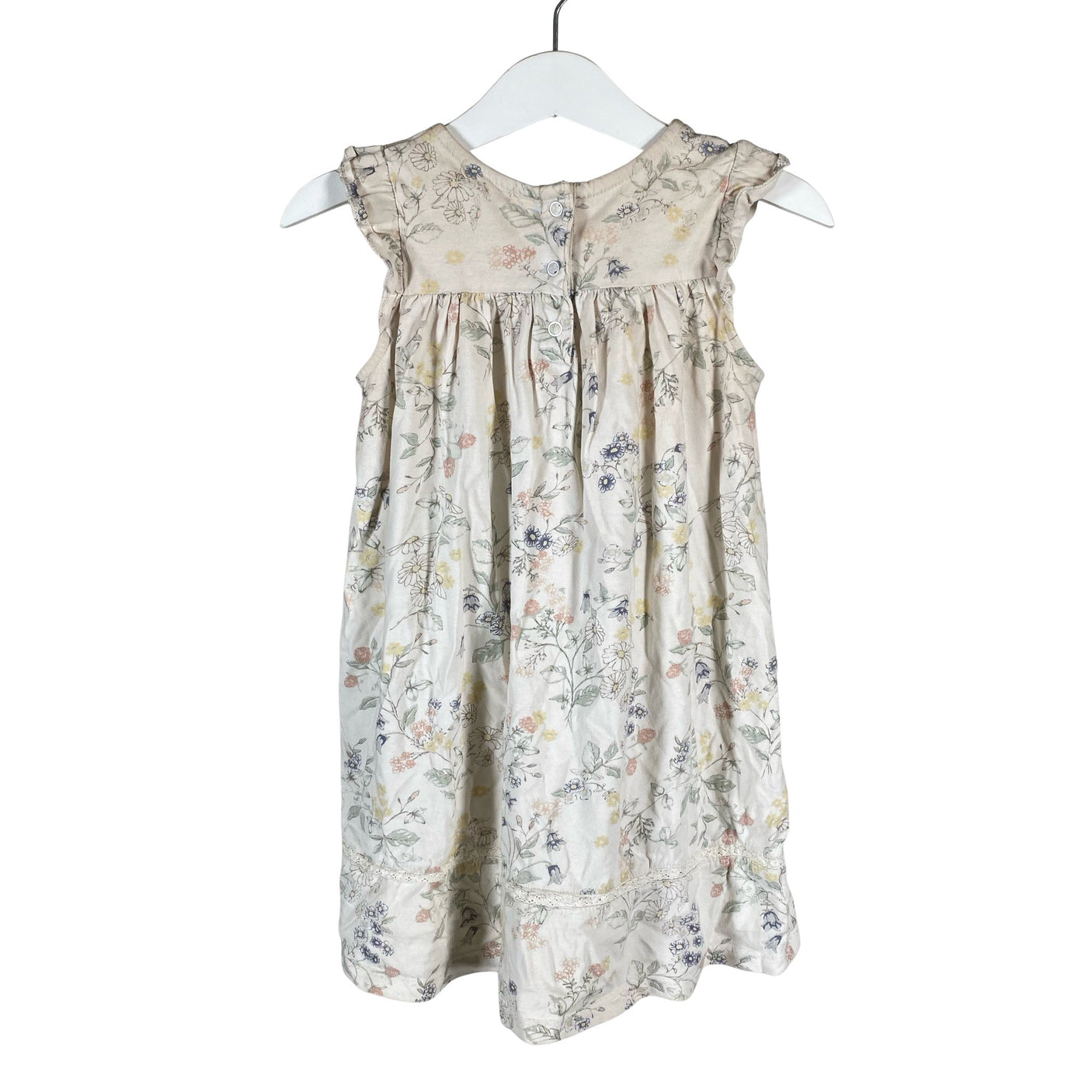 Unisex Newbie - Tricot dress, size 98 - 104 - Natural white (2)