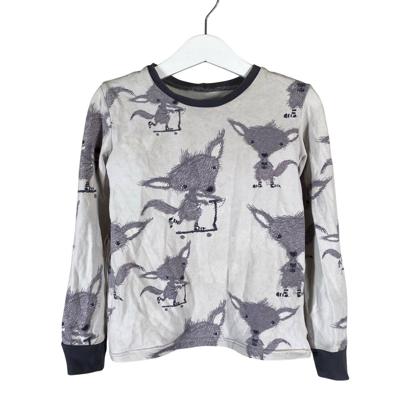 Unisex Handmade - Tricot shirt, size 116 - 122 - Gray (1)