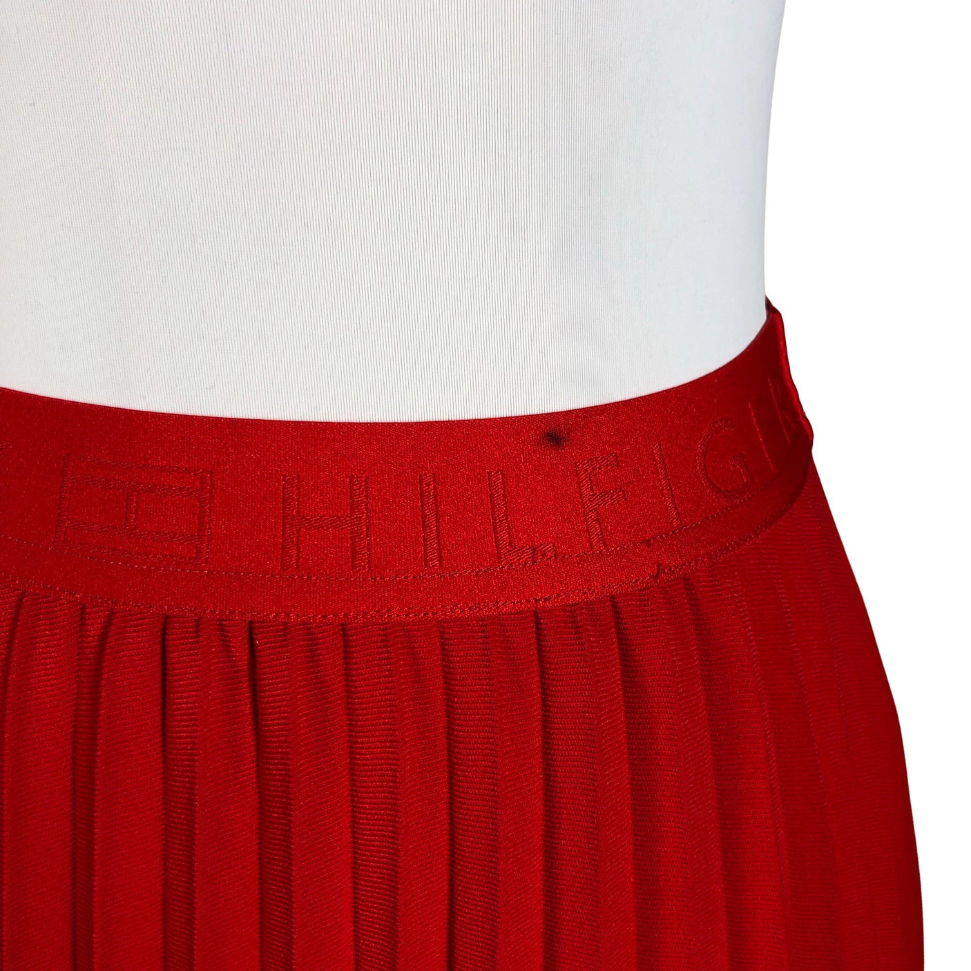 Unisex Tommy Hilfiger - Pleated skirt, size 34 - Red (2)