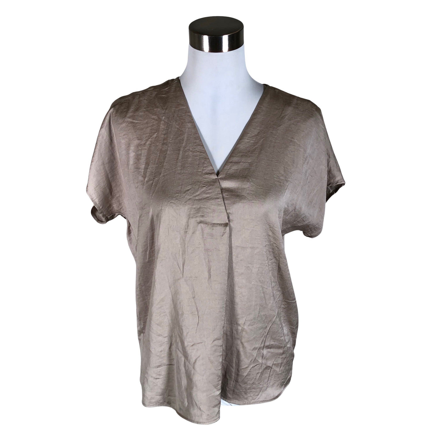 Unisex InWear - Short-sleeved blouse, size 36 - Brown (1)