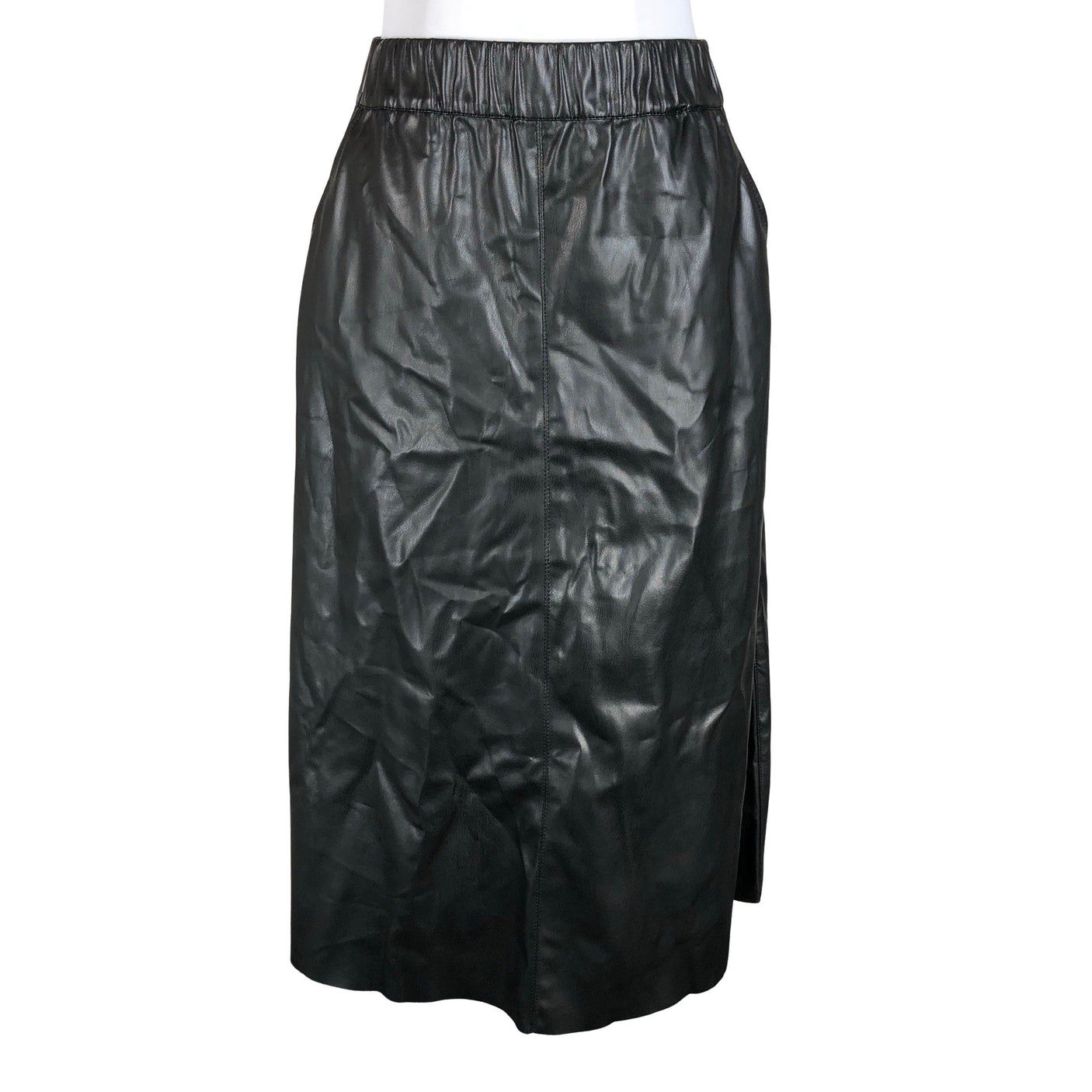 Unisex Lindex - Leather skirt, size 36 - Black (1)