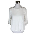 Unisex Ril's - Short-sleeved blouse, size 38 - White ()