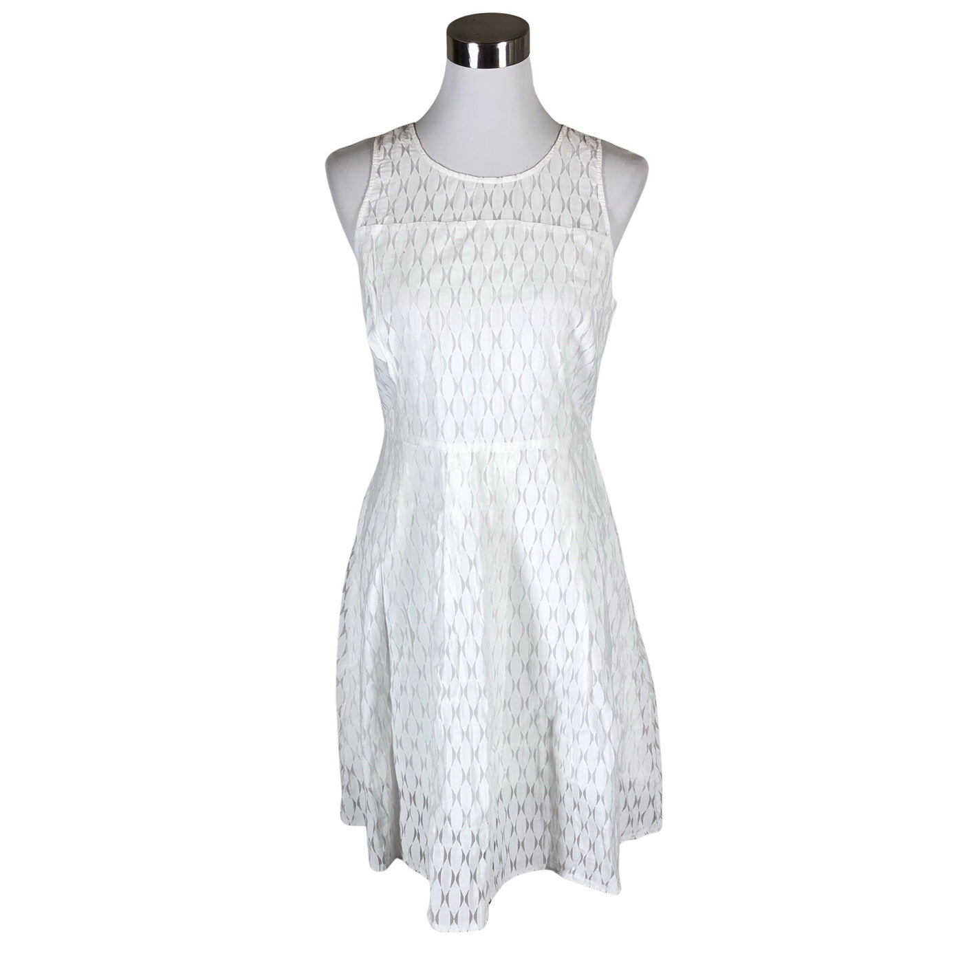 Unisex Your Face - Schiffon dress, size 38 - Natural white (1)