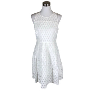 Unisex Your Face - Schiffon dress, size 38 - Natural white (1)
