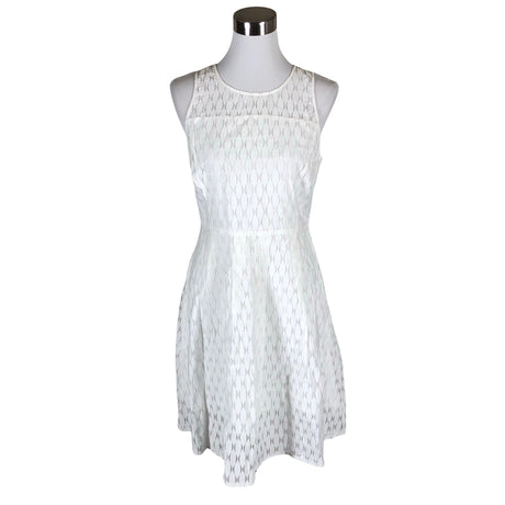 Unisex Your Face - Schiffon dress, size 38 - Natural white ()