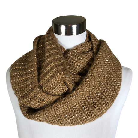 Unisex Global - Circle scarf, size Midi - Brown ()
