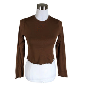 Unisex Lucy & Yak - Tricot shirt, size 38 - Brown (1)