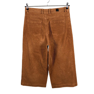 Unisex R-collection - Velvet pants, size 38 - Brown (2)
