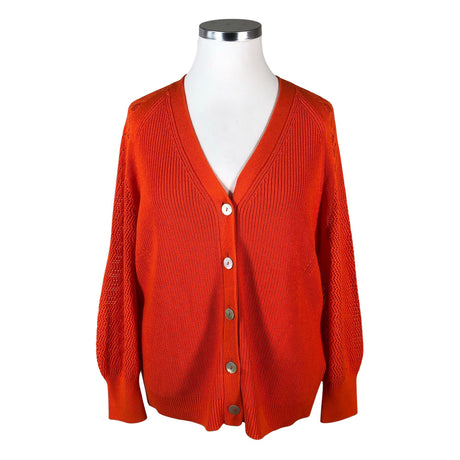 Unisex Eiszeit - Cardigan, size 44 - Orange ()