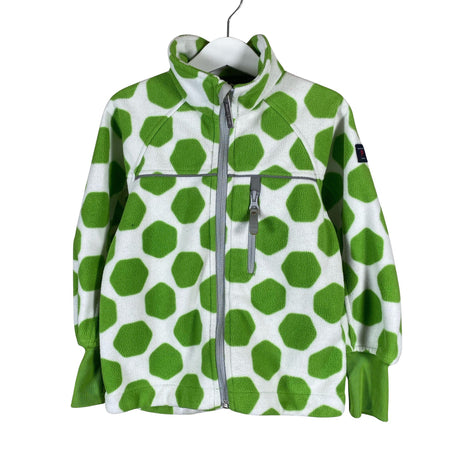 Unisex Polarn O. Pyret - Windfleece jacket, size 104 - 110 - Green ()