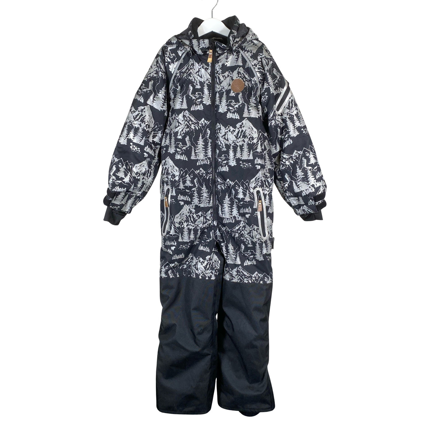 Unisex Jonathan - Winter overall, size 128 - 134 - Black (1)
