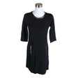 Unisex Taifun - Tricot dress, size 38 - Black ()