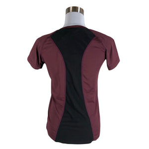 Unisex Energetics - Sports shirt, short sleeve, size 38 - Wine red (2)
