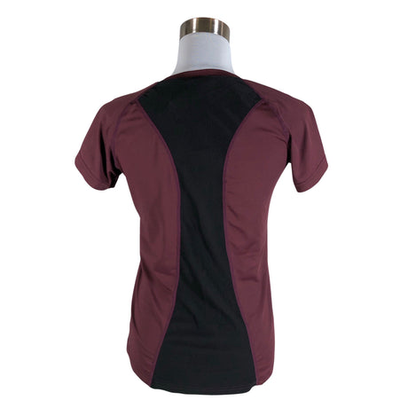 Unisex Energetics - Sports shirt, short sleeve, size 38 - Wine red (2)