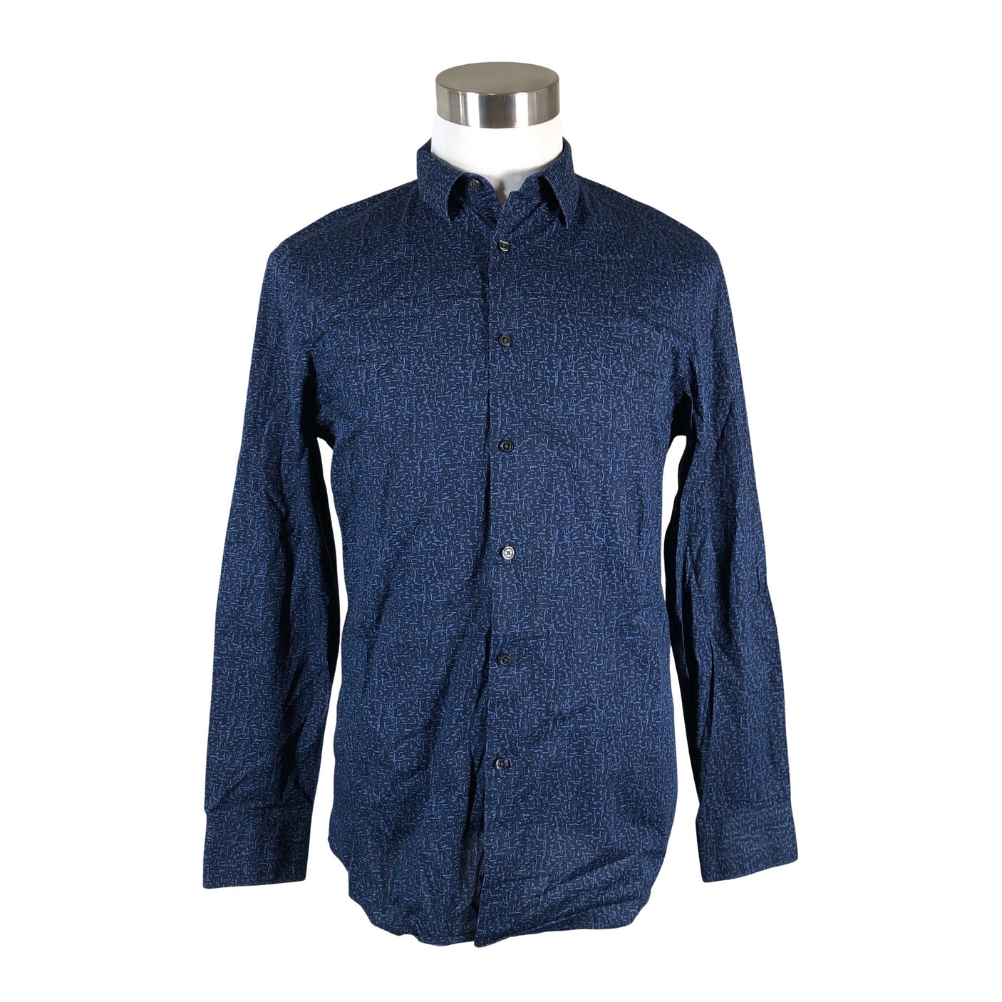 Unisex Perry Ellis - Collared shirt, size M - Blue (1)
