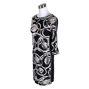 Unisex Marc Cain - Schiffon dress, size 40 - Black (3)