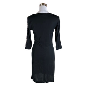 Unisex Marc Cain - Schiffon dress, size 40 - Black (2)