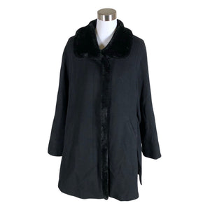 Unisex Aventura - Wool coat, size 38 - Black (1)