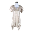 Unisex Ze-Ze - Schiffon dress, size 40 - Beige ()