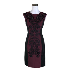 Unisex Karen Millen - Party dress, size 38 - Wine red (1)