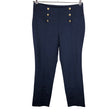 Unisex Monton - Straight leg trousers, size 40 - Blue ()