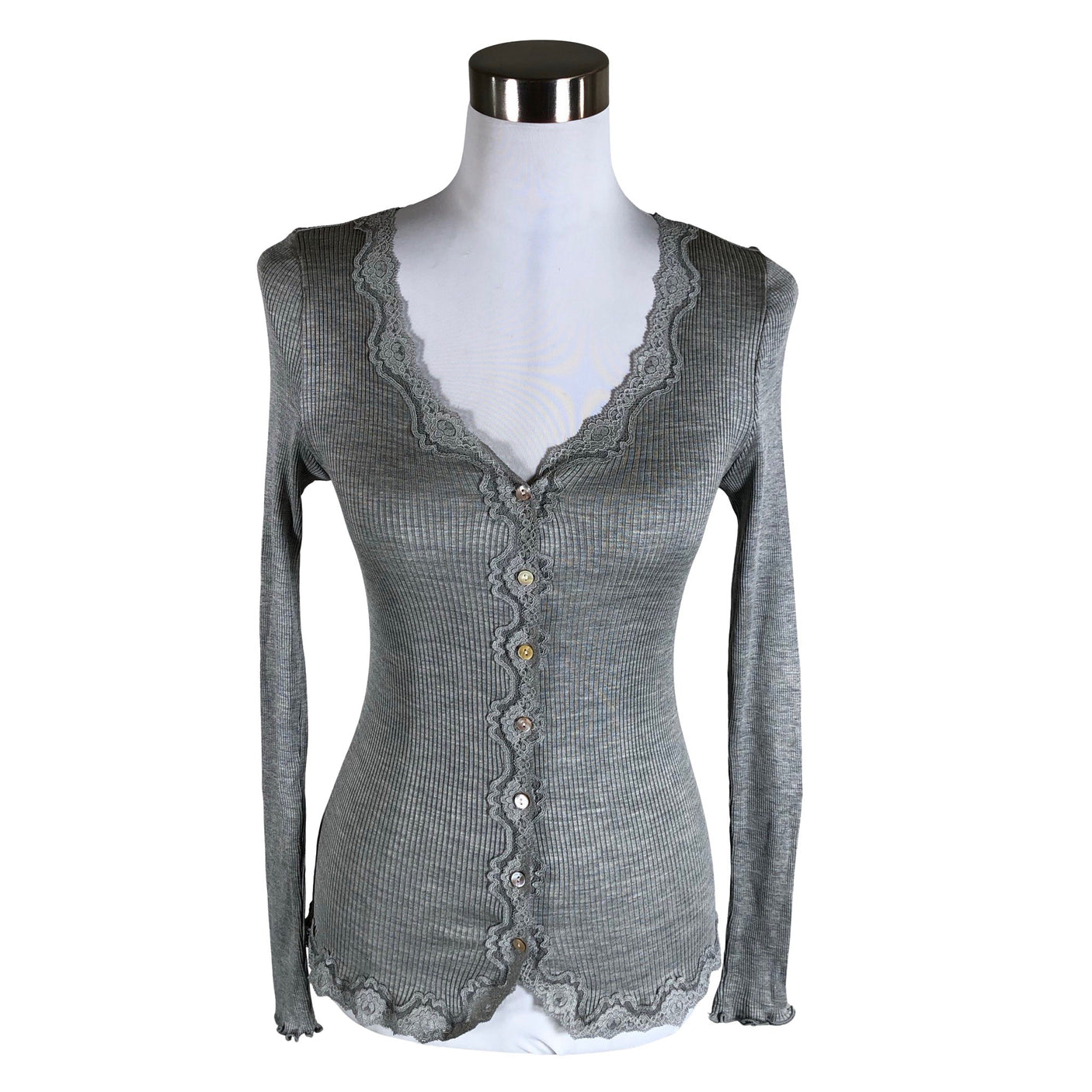 Unisex Rosemunde - Tricot shirt, size 36 - Gray (1)