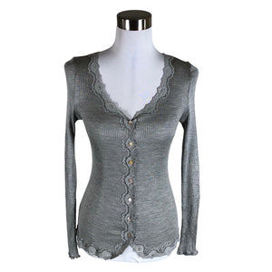 Unisex Rosemunde - Tricot shirt, size 36 - Gray (1)