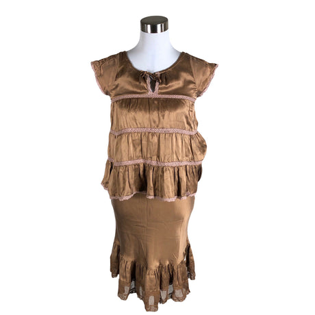 Unisex Odd Molly - Fabric skirt, size 34 - Brown ()