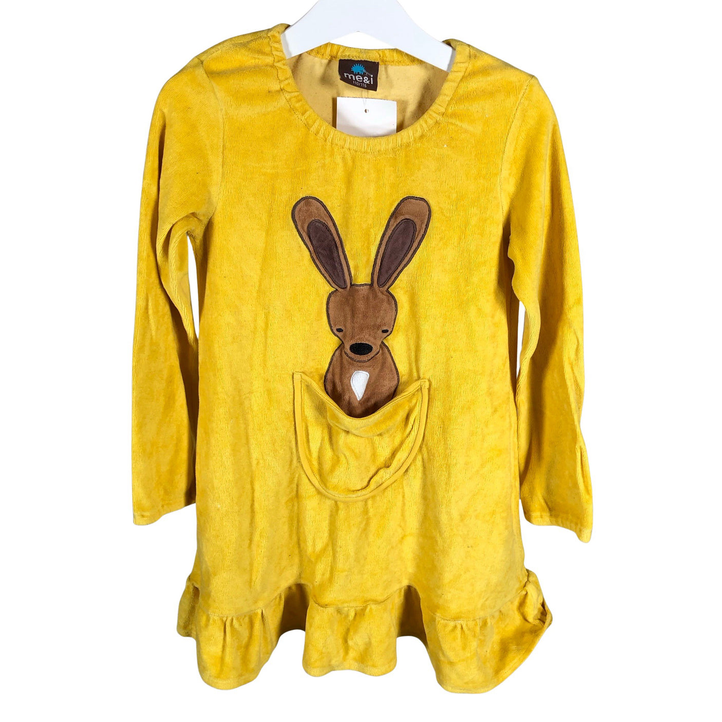 Unisex me&i - Sweatshirt dress, size 110 - 116 - Yellow (1)