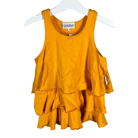 Unisex Gugguu - Tricot tank top, size 122 - 128 - Yellow ()