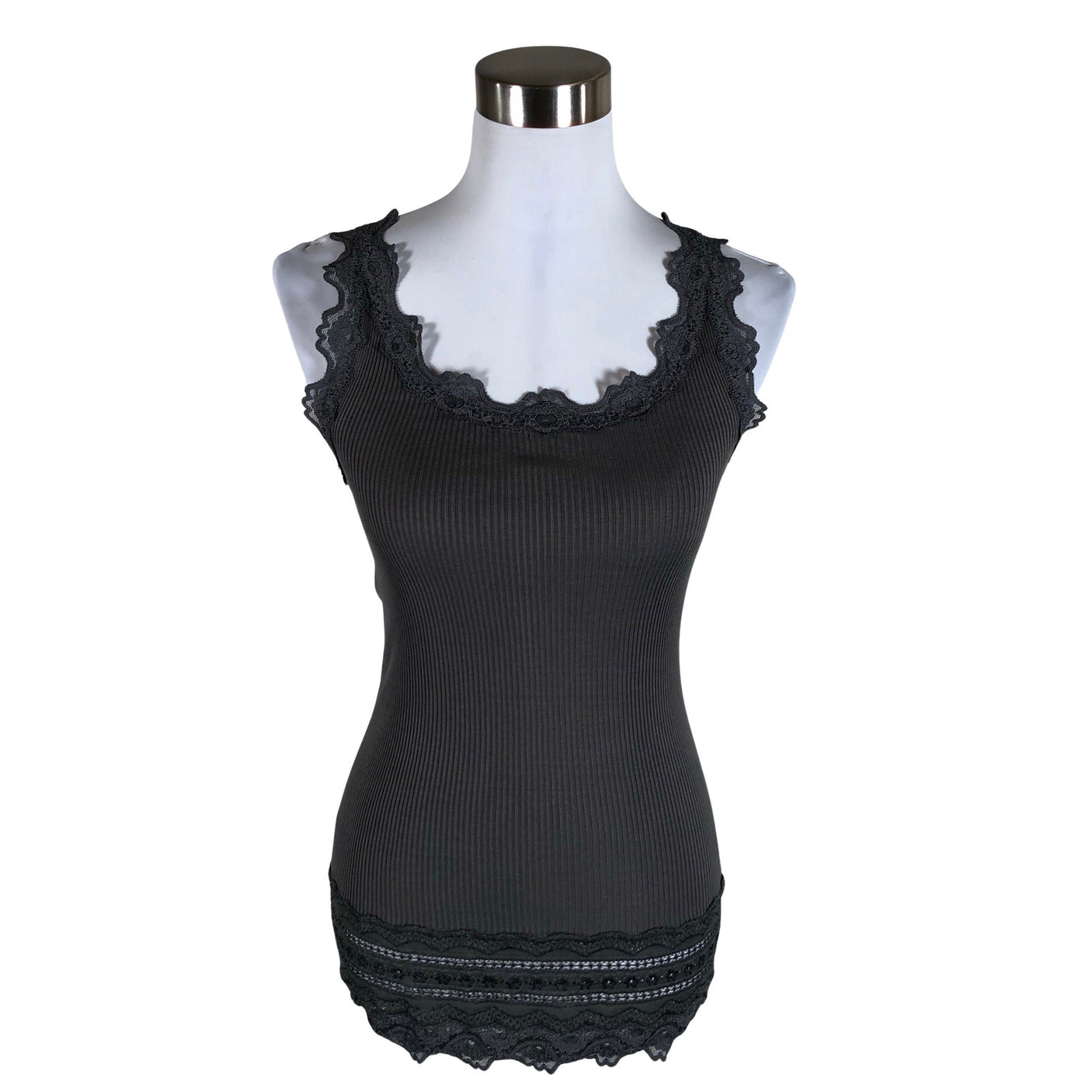 Unisex Rosemunde - Tricot tank top, size 34 - Gray (1)