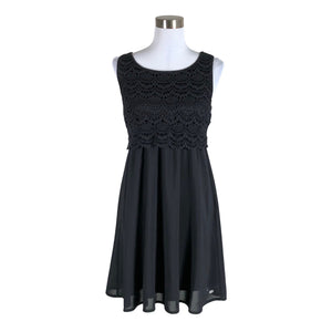 Unisex Tom Tailor - Schiffon dress, size 38 - Black (1)