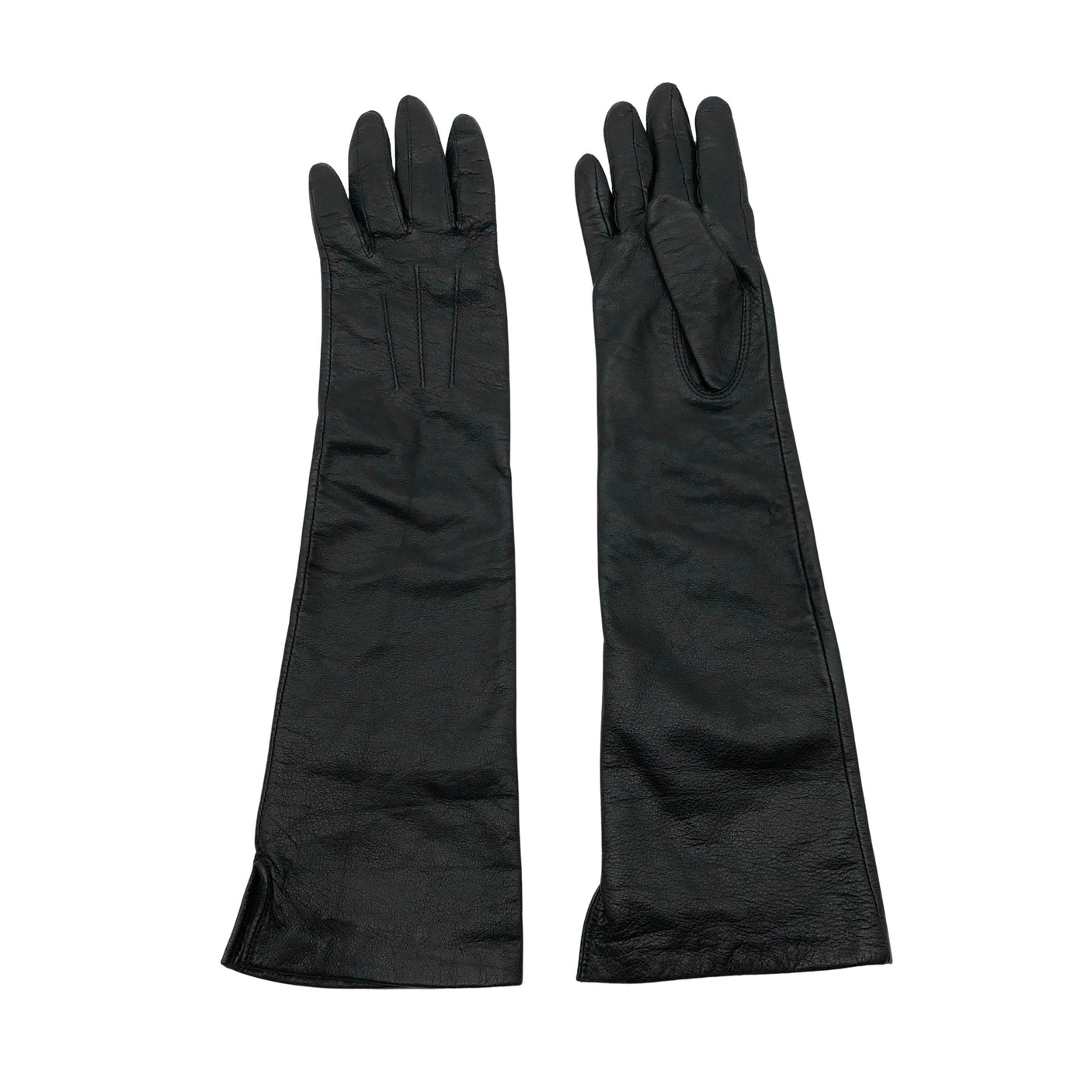 Unisex Global - Leather gloves, size No size - Black (1)
