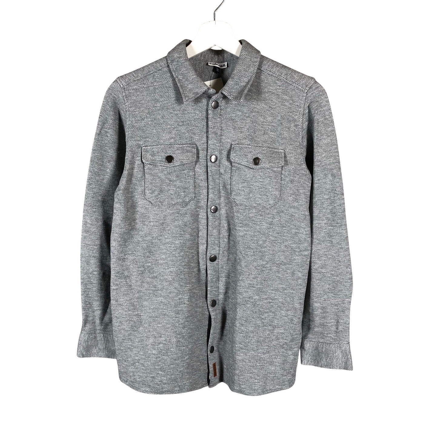 Unisex POMPdeLUX - Collared shirt, size 158 - 164 - Gray (1)